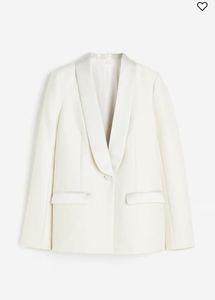 H&amp;M Cowl Neck Satin Viral Blazer
