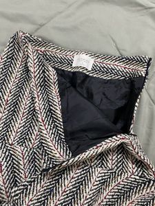 Patterned ruffle skirt
