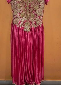 Elegant Pink Ethnic Gown