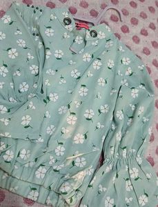 Floral Print Cute Top