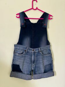 Denim Dungree Shorts