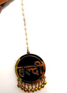 Earring With Name Maang Tikka Set