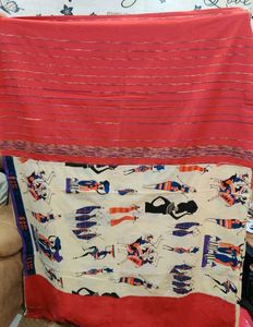 Premium NEW Kantha Saree with Uncut Blouse