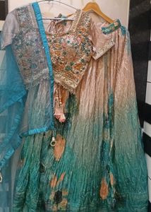 double shade lehenga choli