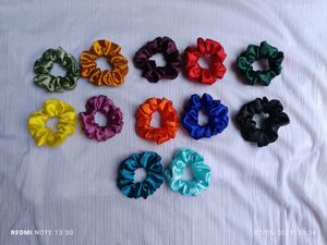 Silk Satin Scrunchies