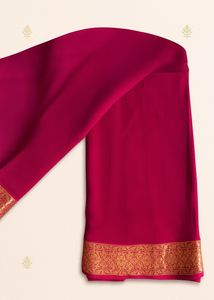 Elegant Pink Banarasi Saree