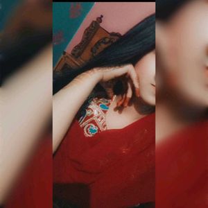 Red Kurta patiyala salwar Set