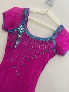 Heavy Fuchsia Pink Punjabi Suit Set