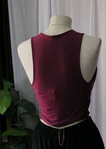 Nike Burgundy Sleeveless Top