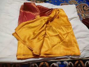 New Red And Yellow Kubera Pattu