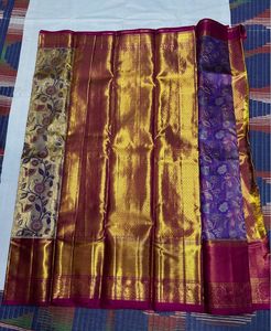 Gold Pure Kanchipuram Silk Sarees