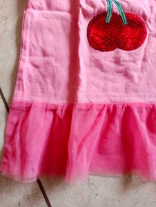 Cute Cherry Print Kids Top