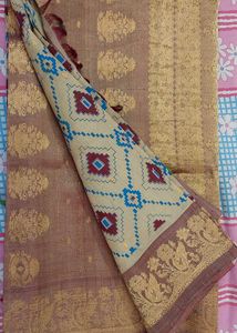 Good Condition Pure Gadwal Tissue Saree For Sale