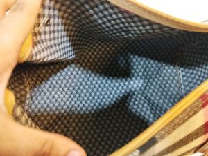 Burberry Plaid Boston Bag