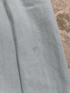 Light Blue Wide Leg Cargo Jeans