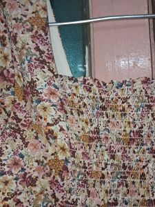 Floral Print Peplum Top