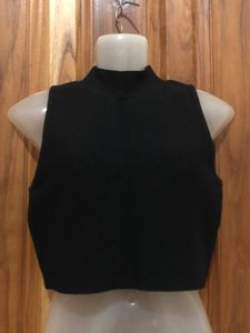 Basic Black High Neck Tank