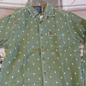 Green Patterned Shirt