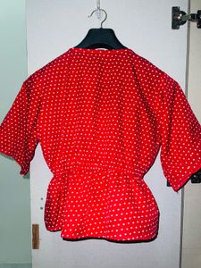 Red Polka Dot Top