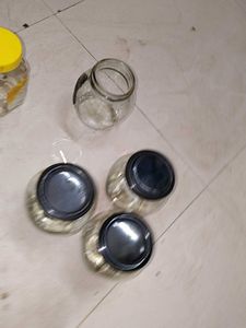 Glass Storage Jars (Set of 5)