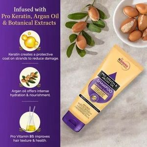 Pro Keratin &amp; Argan Oil Smooth Therapy Shampoo, 50ml - Get Complete Color Care With Goodness Of Pro Keratin &amp; Argan Oil