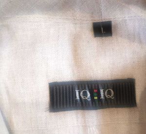 branded shirt in linen n heavy