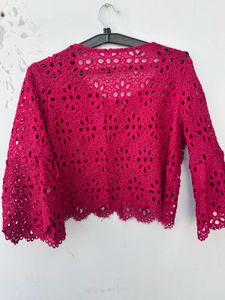 Red Lace Top