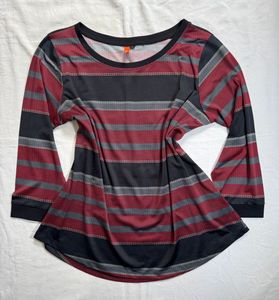 Grudge aesthetic striped top