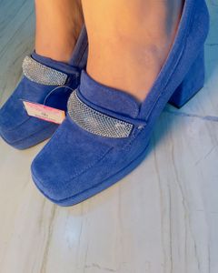 Royal Blue Embellish Heels 👠