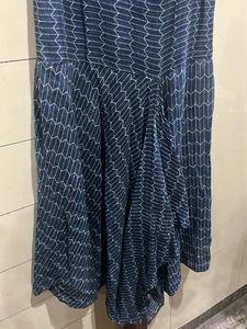 Ritu Kumar Cotton Blue Printed Dress