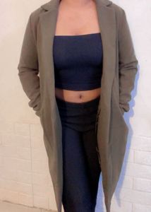 Olive Green Trench Coat (item 42)