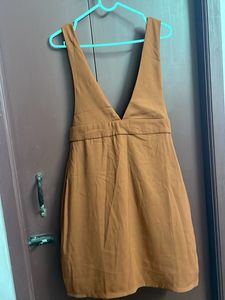 casual brown Skater/Jumper Dress