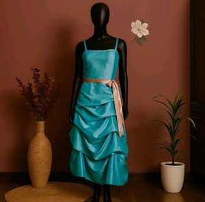 Elegant Teal Premium Dress