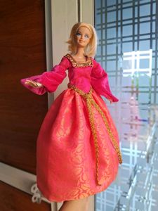 Pink Gown For Barbie Doll 💓
