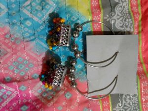 Set Of 1 Silver Earrings+ Hoop Earrings 💞