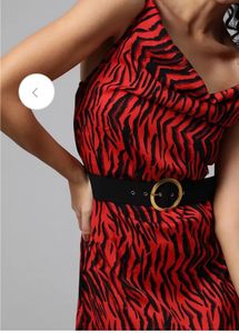 Red Animal Print Dress
