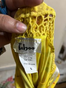 Yellow Floral Halter Dress
