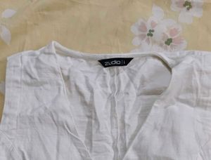 White Vest with Buttons