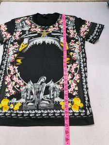 Givenchy Black Shark and Mermaid Print Cotton