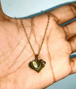 Love Heart diamond gold Necklace