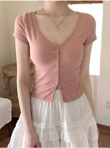 Pink Button-Down Top