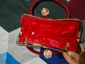 Beutiful Red Diamond Handbag