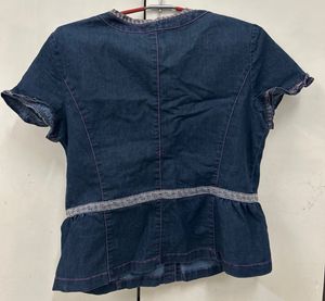 denim top