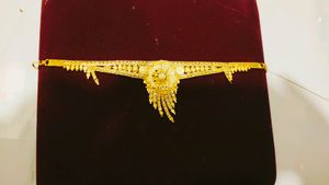 One Gram Gold Choker Necklace Cum Bajuband