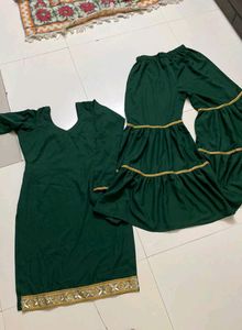 Beautiful Simple Sharara.Suit 💚💚🤩