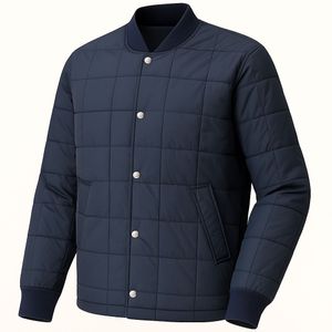 Stylish Navy Quilted Jacket