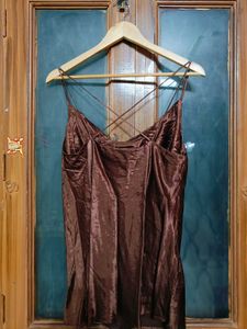 🇳🇿💫♥️Imported Brown Mini Slip Dress