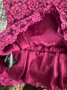 Magenta Lace Top