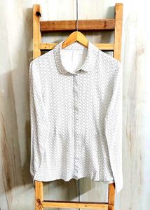 Offwhite Printed Shirt Size-42