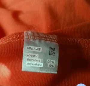 Vibrant Orange T-Shirt Dress